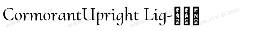 CormorantUpright Lig字体转换